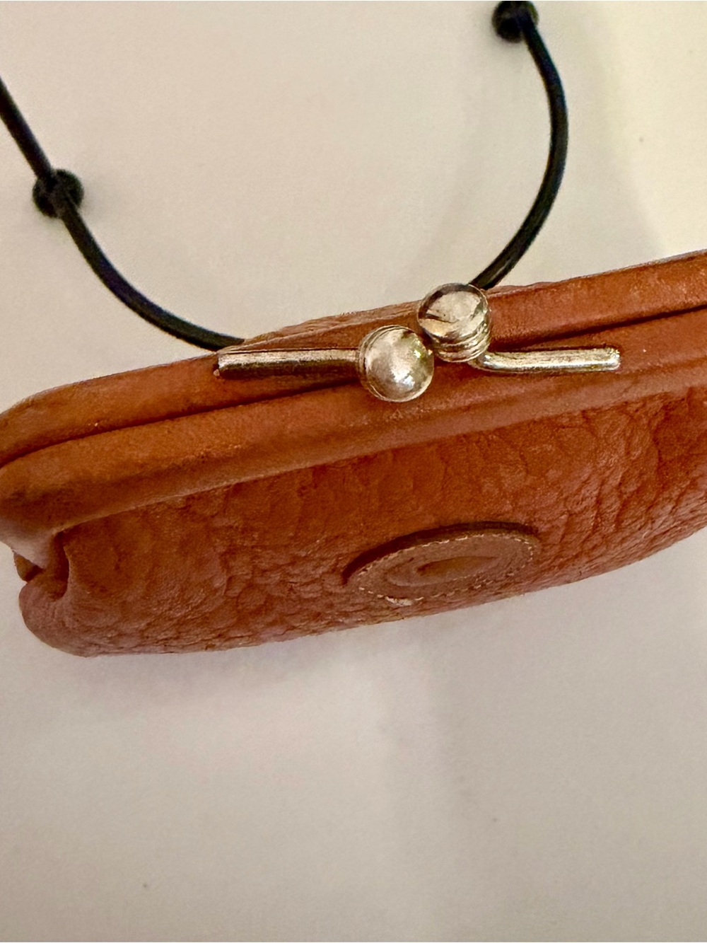 Dooney & Bourke Pebbled Leather Kiss-Lock Coin Purse - British Tan - Picture 7 of 7